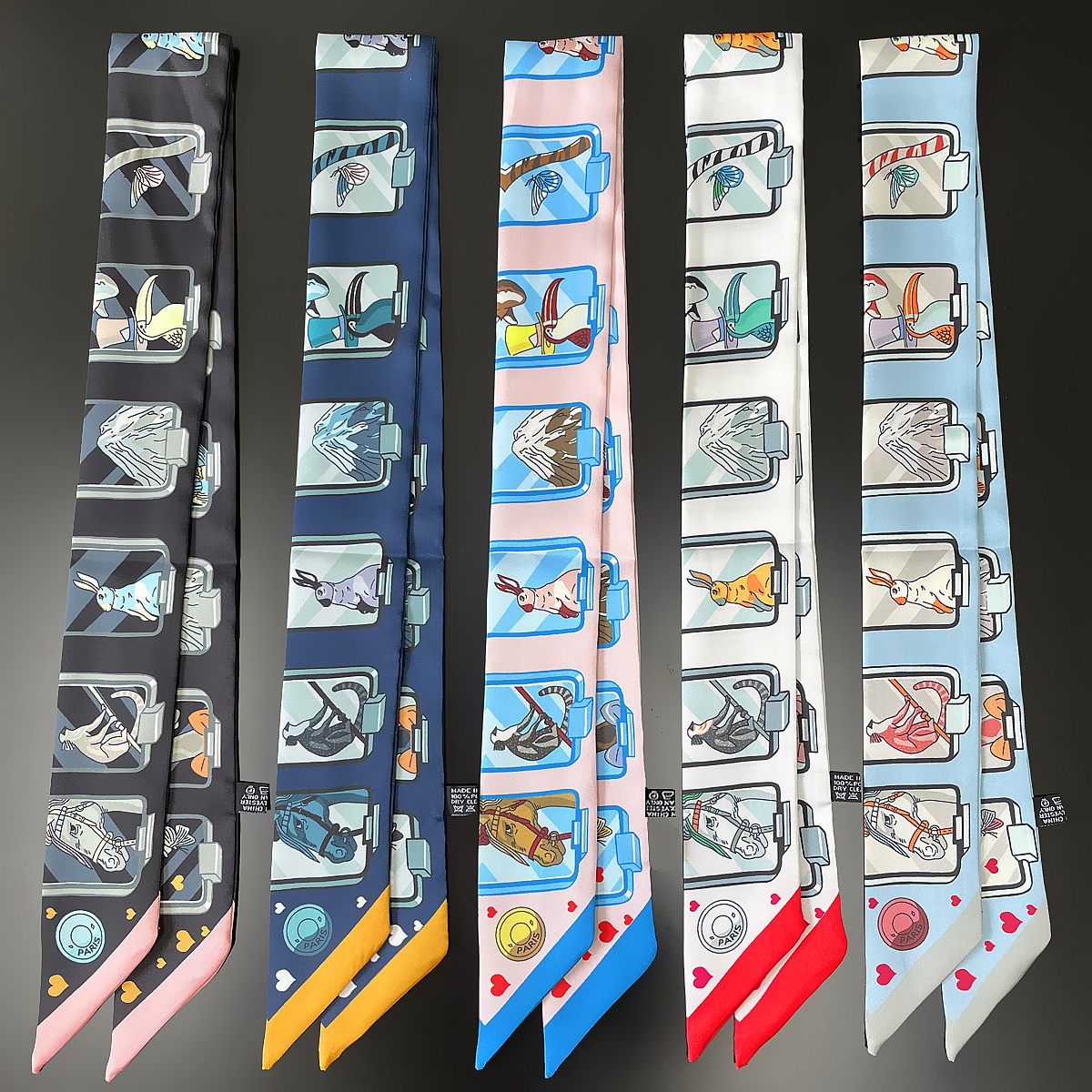 Scarf Silk Neck - ツイルクロスヘッドスカーフ,女性用,シルク100%,女性用,女性用スリムバッグ,ヘアバンド,高級ファッション,ブランドデザイン