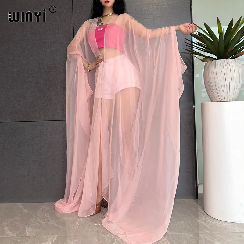 Young Women'S Formal Wear - Winyiビーチセクシーなカバーアップ水着女性のための水着水着海夏のドレス2023 beachwearモノクロ視点糸ドレス