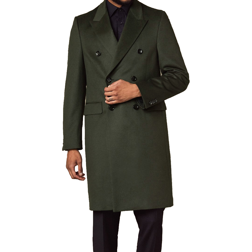 Tailored Coat Wool - メンズ高級100%ウールロングコート、オーバーコート、ラグジュアリーデザイナーカスタムメイド、メンズウィンタージャケット、テーラードジャケット