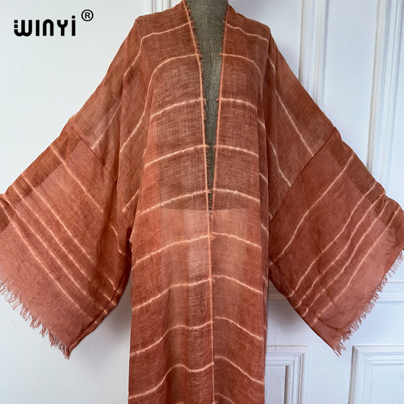 WINYI ボヘミアン着物カフタンビーチウェアカーディガンセ - Young Women'S Formal Wear のレビューと価格