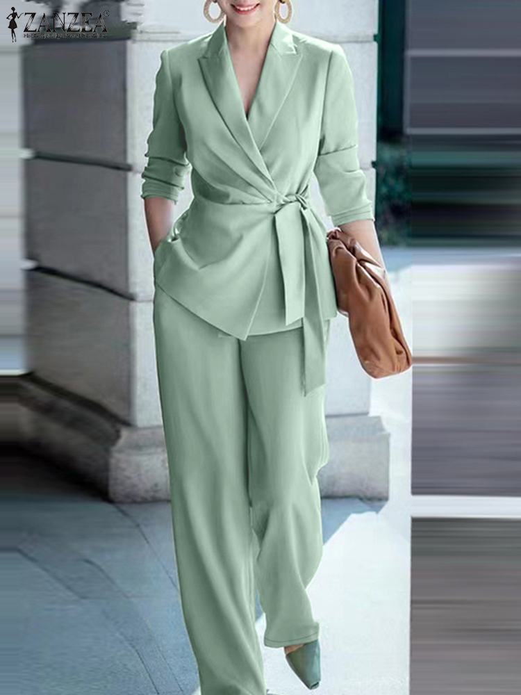 ZANZEA 春物 レディース オフィススーツセットアップ  - Women Formal Wear Set のレビューと価格