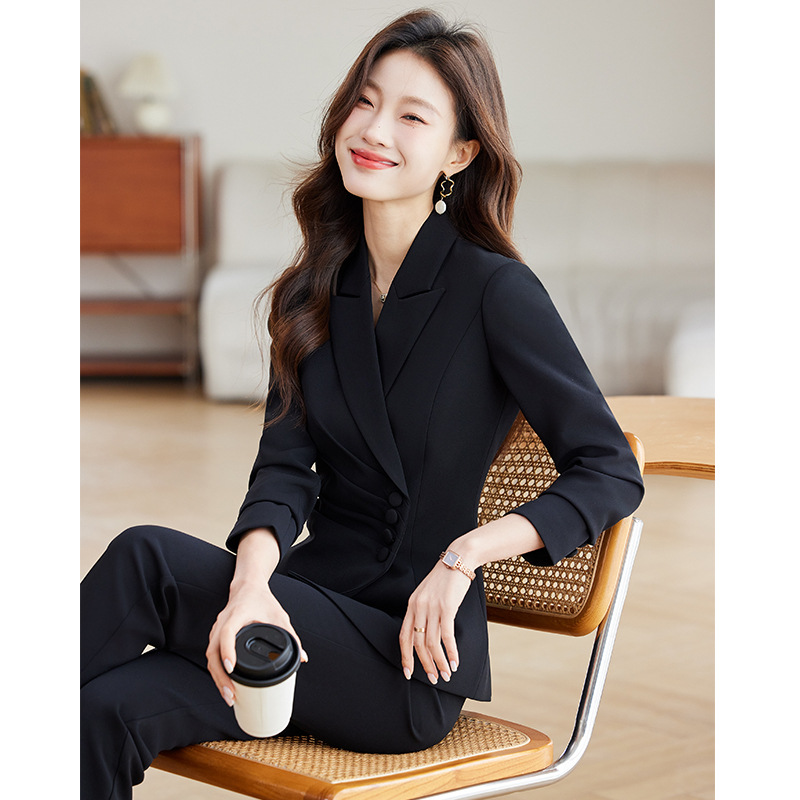 白人女性用ビジネススーツ、春と秋のプロフェッショナルフォーマ - Women Formal Wear White Shirt のレビューと価格