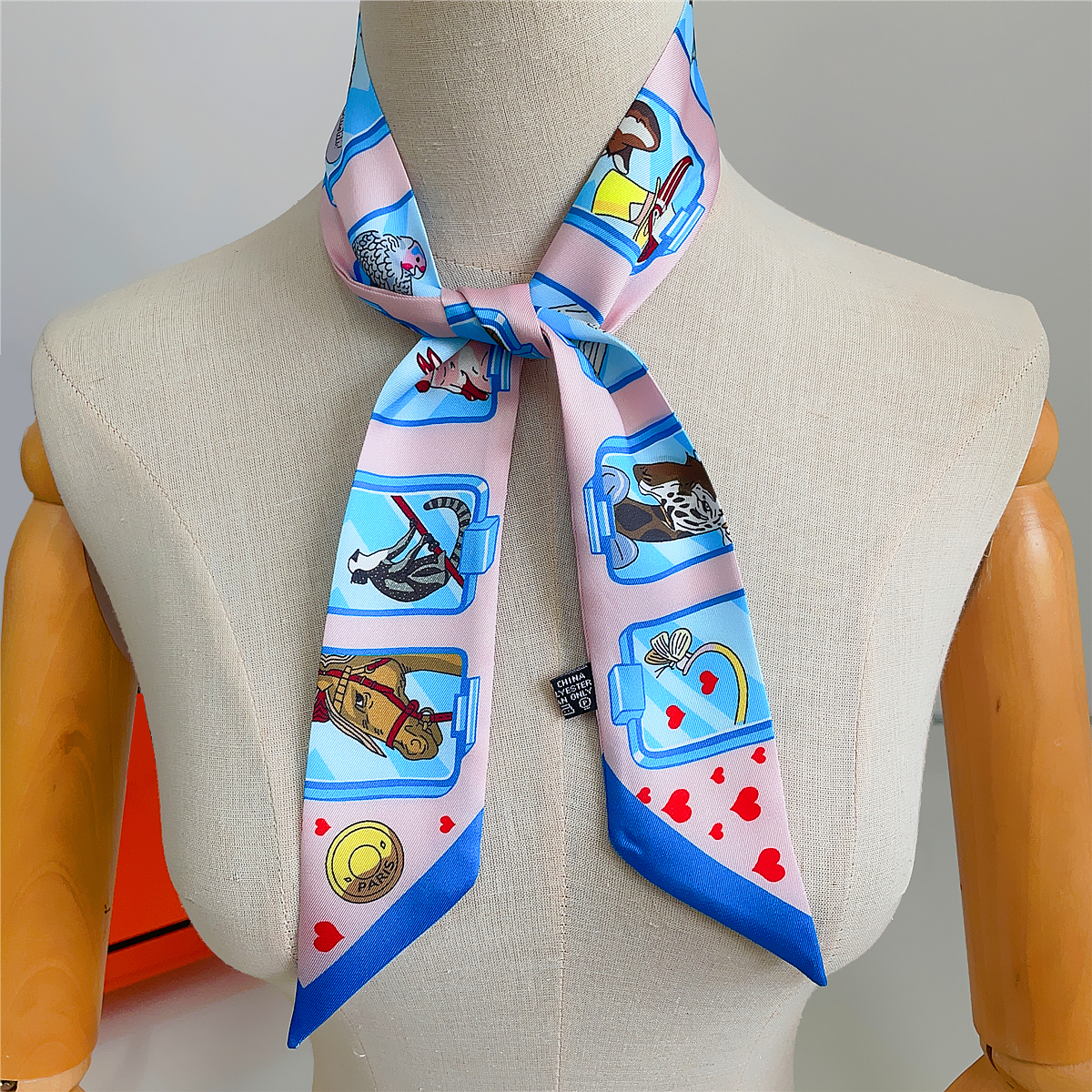 ツイルクロスヘッドスカーフ,女性用,シルク100%,女性用, - Scarf Silk Neck のレビューと価格