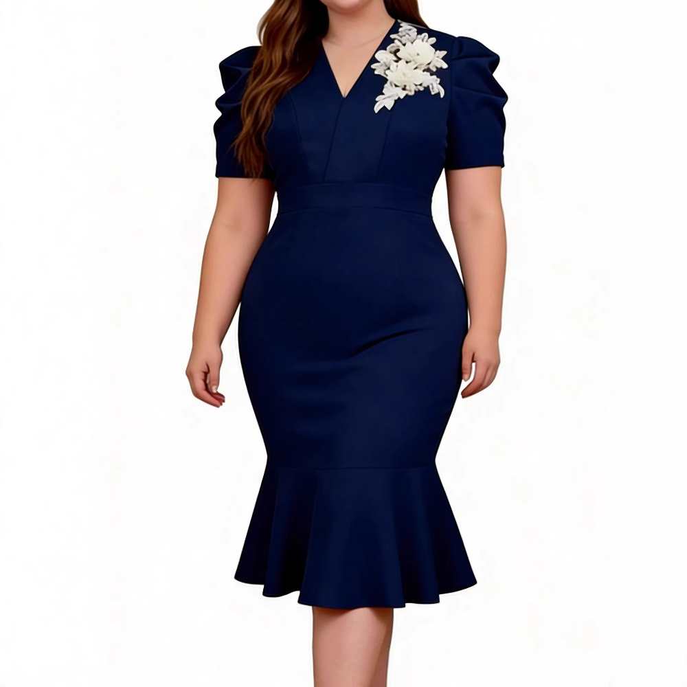 女性用ロングドレス セクシーなY2Kストリートウェア Vネッ - Wrap Dress Work のレビューと価格