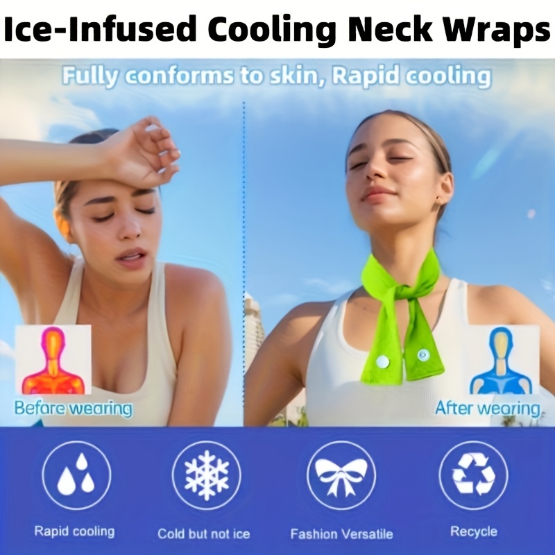 冷却ネックゲイタースカーフバンダナタオルアイスシルク汗拭き速 - Scarf Silk Neck のレビューと価格