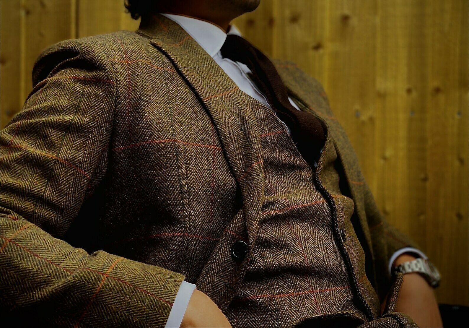 男性スーツウールブレンド衣装オムオーダーメイド 3 ピースジ - Tailored Coat Wool のレビューと価格