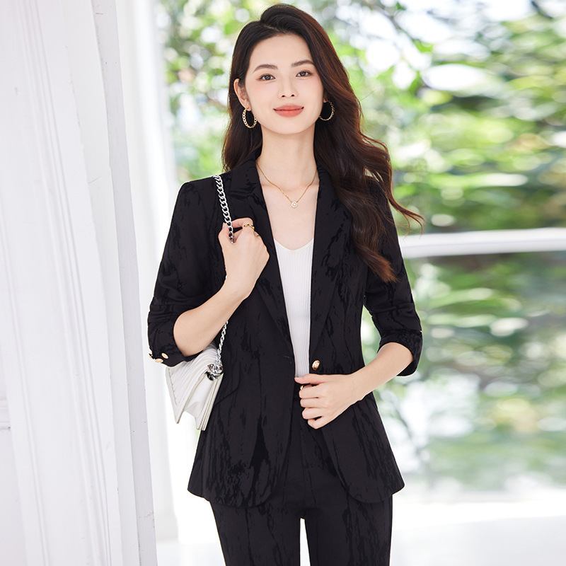 女性用高級スーツジャケット、春と秋のスタイル、エレガントな女 - Women Formal Wear Look のレビューと価格