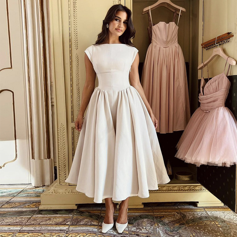 エレガントなプリンセス女性ウエディングドレスセクシーな O  - Women Formal Wear With Skirt のレビューと価格