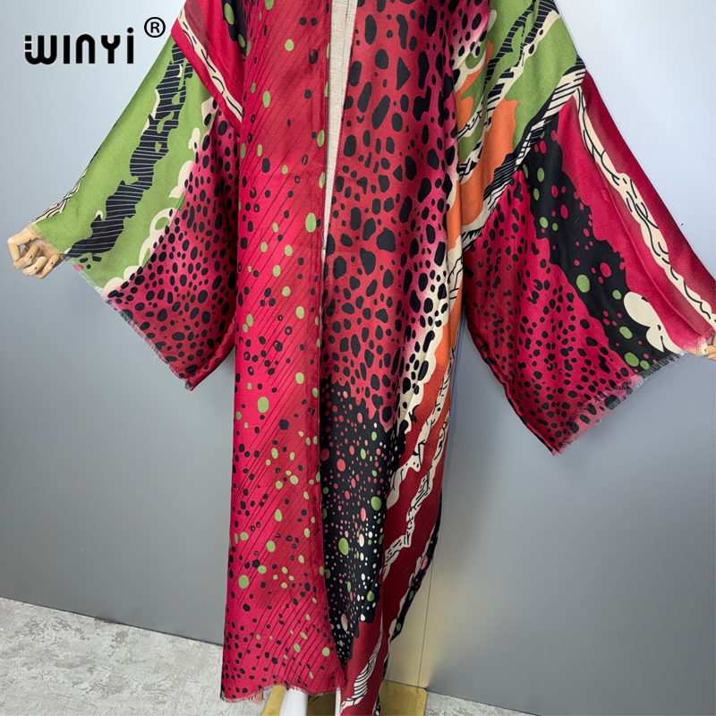 WINYI ボヘミアン着物ルーズカーディガン女性用ファッショ - Young Women'S Formal Wear のレビューと価格
