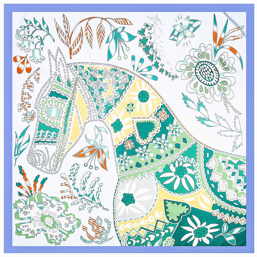 女性用スクエアツイルスカーフ,シルクスカーフ100%,ファッ - Scarf Silk Neck のレビューと価格