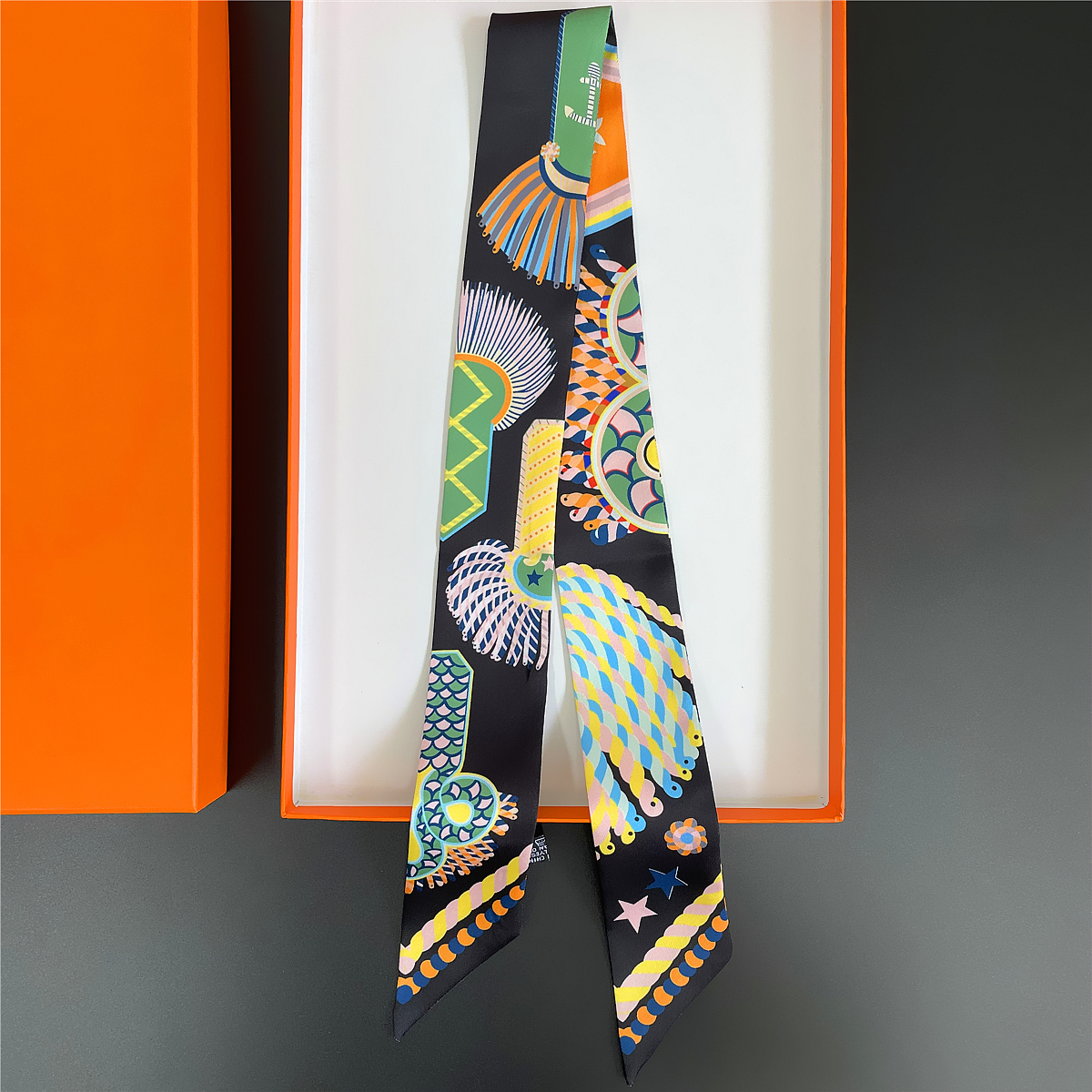 ブランドデザインツイル 100% シルクスカーフ高級ファッシ - Scarf Silk Neck のレビューと価格