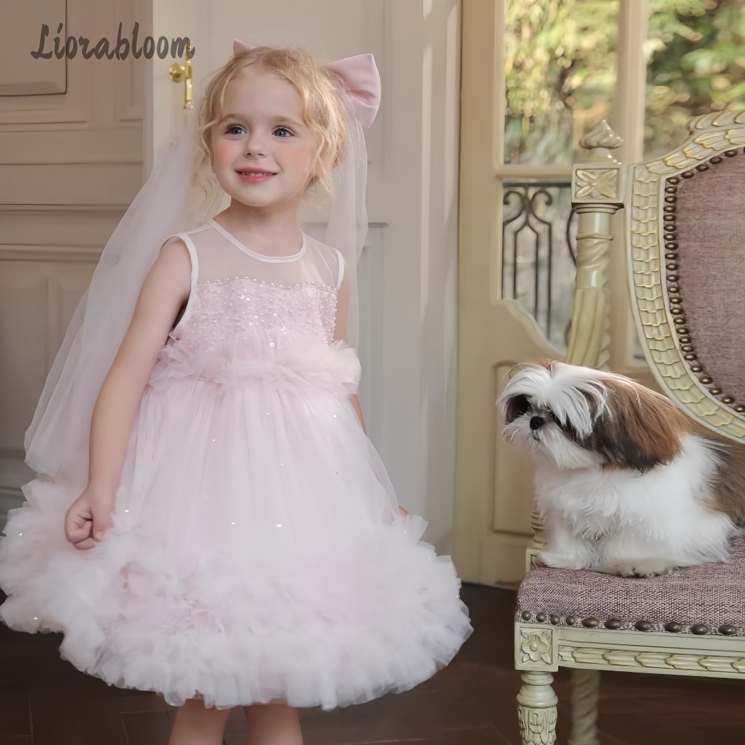 女の子用チュールガウン レイヤードスカートデザイン フラワー - Women Formal Wear With Skirt のレビューと価格