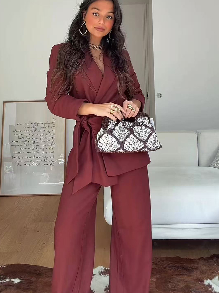 ファッションオフィスレディースブレザーパンツスーツエレガント - Women Formal Wear Set のレビューと価格