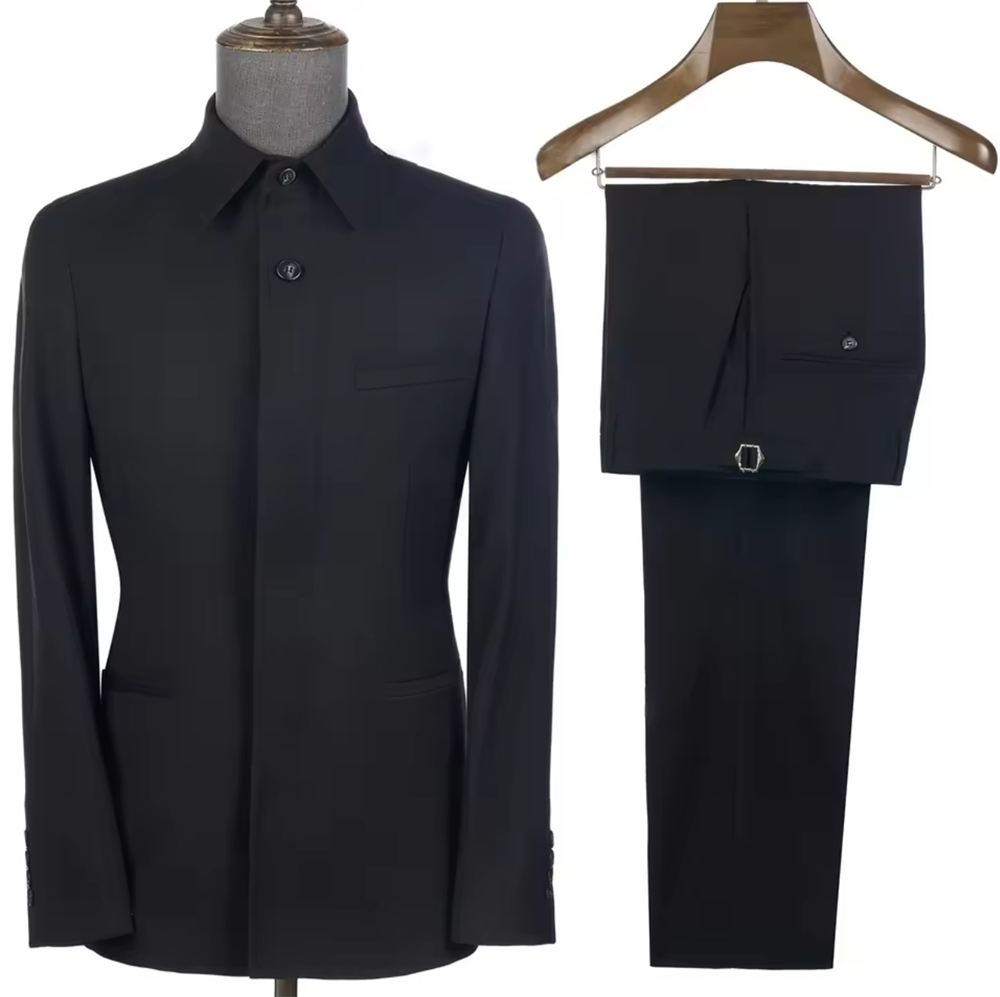 男性用オーダーメイドサファリスーツ 2ピース カジュアルスク - Tailored Coat Wool のレビューと価格