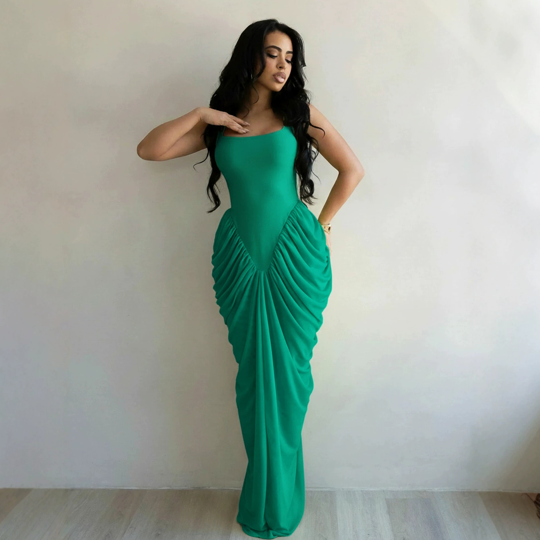 ロングドレス レディース ガウン セクシーなドレス Y2K  - Wrap Dress Work のレビューと価格