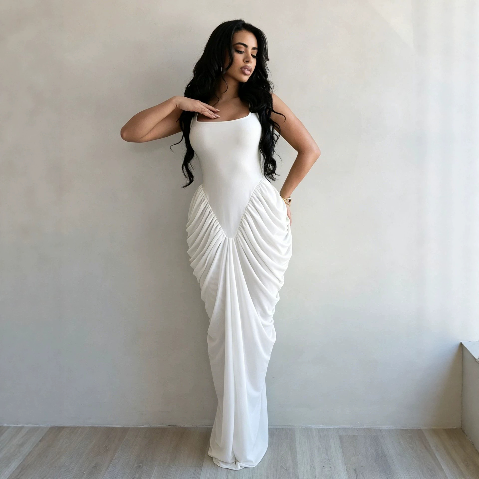 ロングドレス レディース ガウン セクシーなドレス Y2K  - Wrap Dress Work のレビューと価格