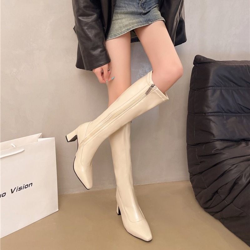 レディースニーハイブーツ、ポインテッドトゥ、ハイヒール、サイ - Women Formal Wear Footwear のレビューと価格