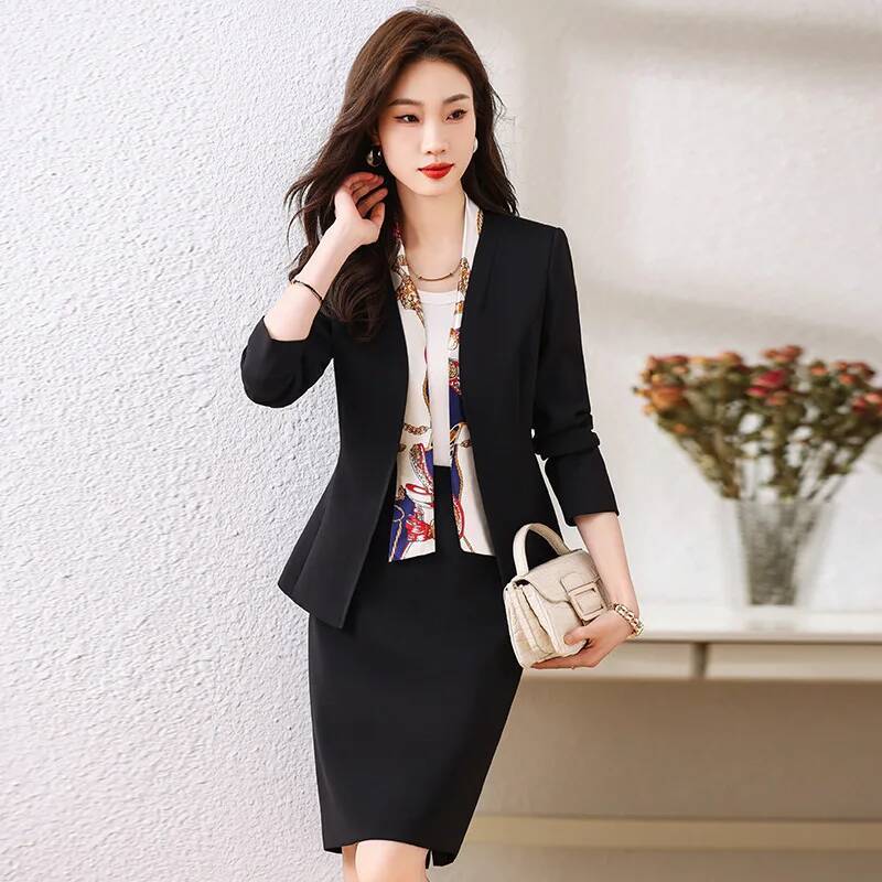 スカートとジャケット付きのフォーマルな女性用ビジネススーツ  - Women Formal Wear With Skirt のレビューと価格