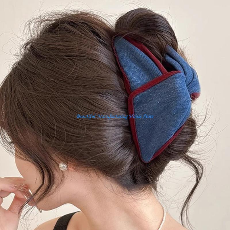 E56A エレガントな特大爪クリップと生地強力なホールド H - Formal Wear Hairstyles For Women のレビューと価格