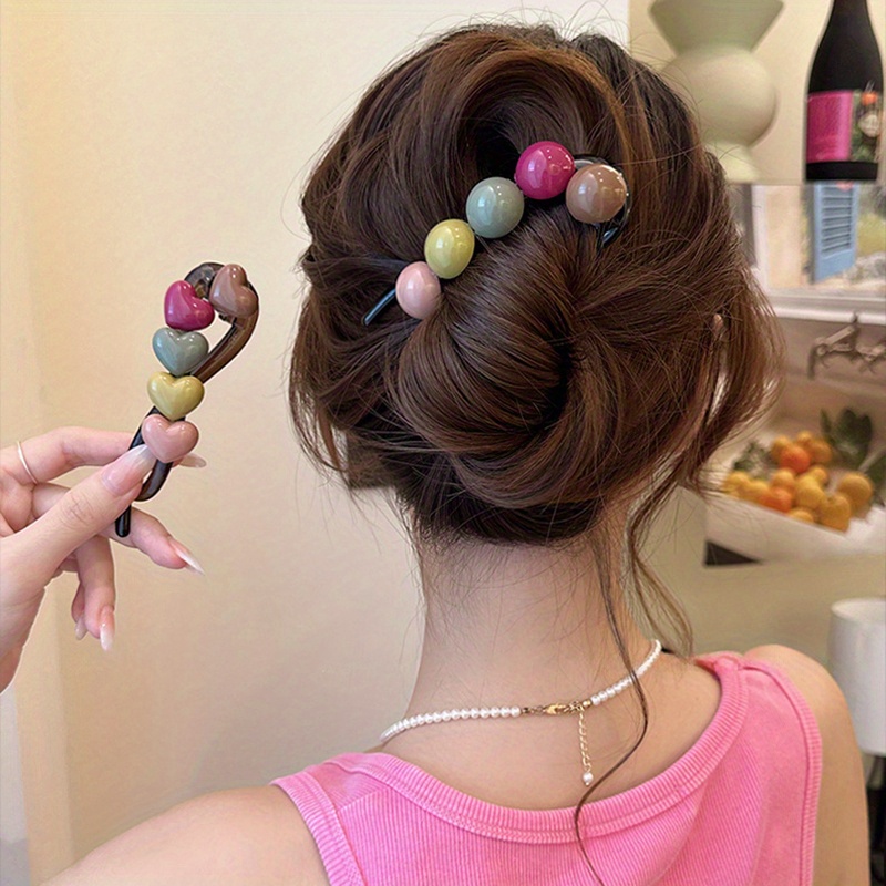 1個入り エレガントなハートツイストヘアクリップ ヴィンテー - Formal Wear Hairstyles For Women のレビューと価格