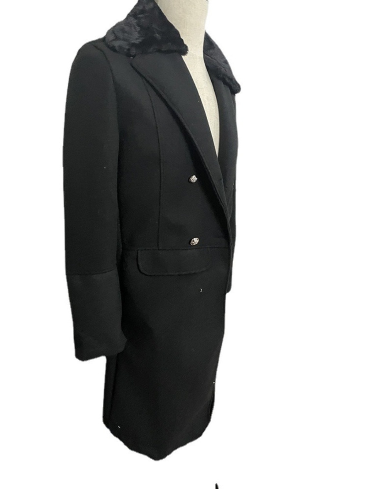 仕立ての良いウールメンズコート ミドル丈 ダブルブレスト 無 - Tailored Coat Wool のレビューと価格