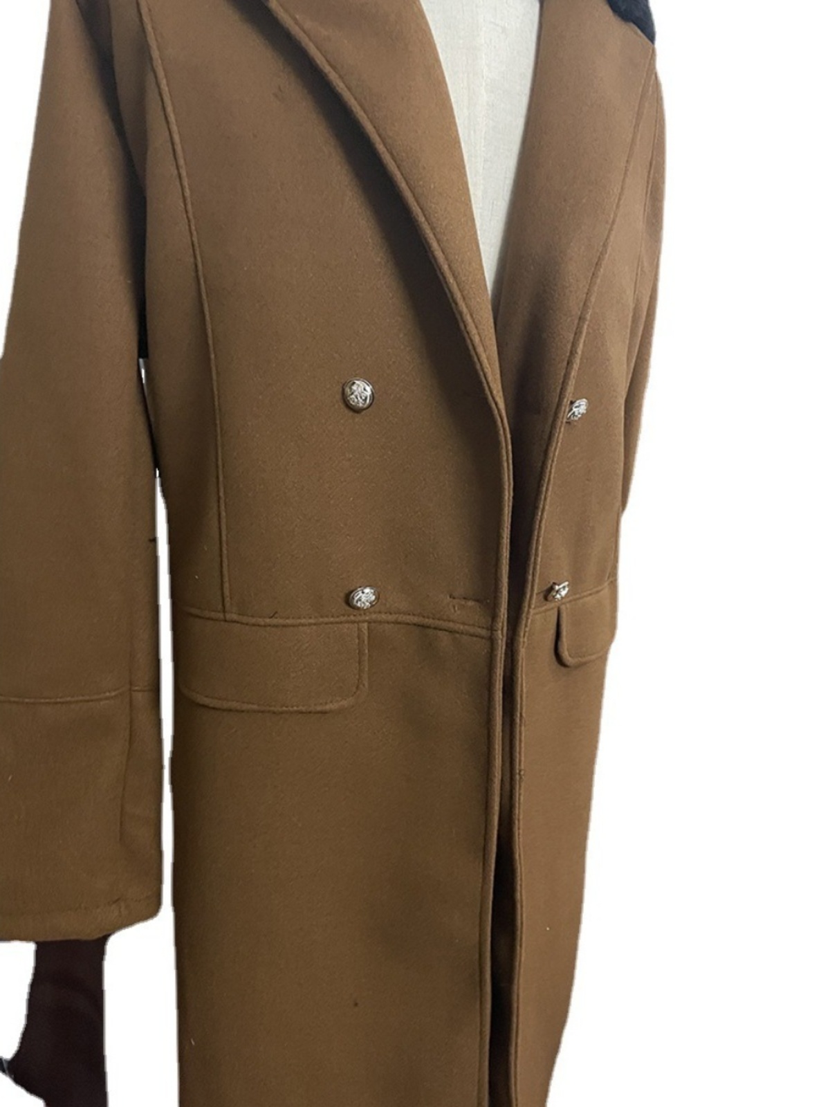 仕立ての良いウールメンズコート ミドル丈 ダブルブレスト 無 - Tailored Coat Wool のレビューと価格