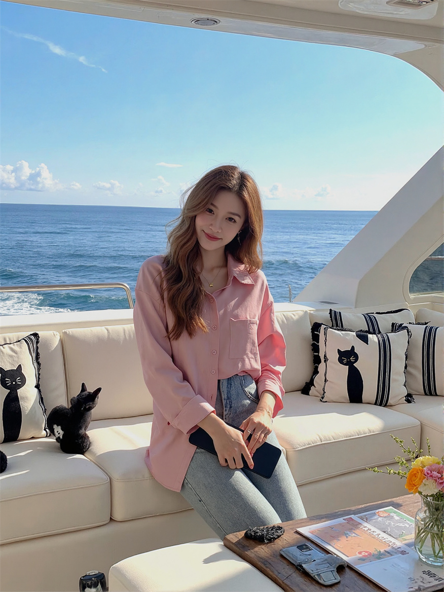 女性の夏服白青シャツフォーマルモダンスタイルボタンフロントオ - Women Formal Wear White Shirt のレビューと価格