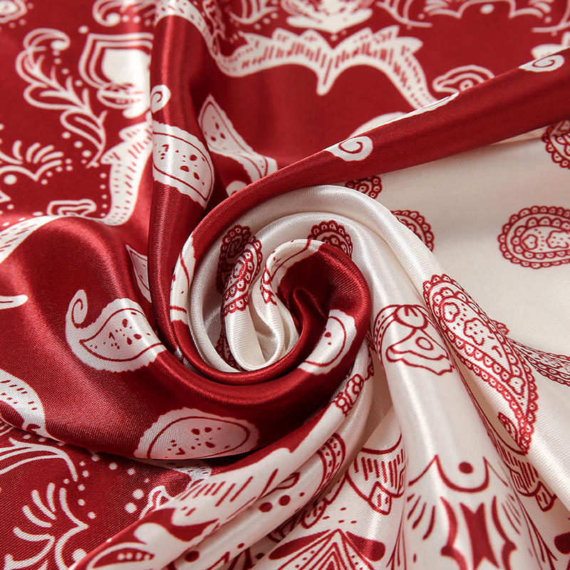 サテンスクエアスカーフ女性イスラム教徒ヒジャーブエレガント  - Scarf Silk Neck のレビューと価格