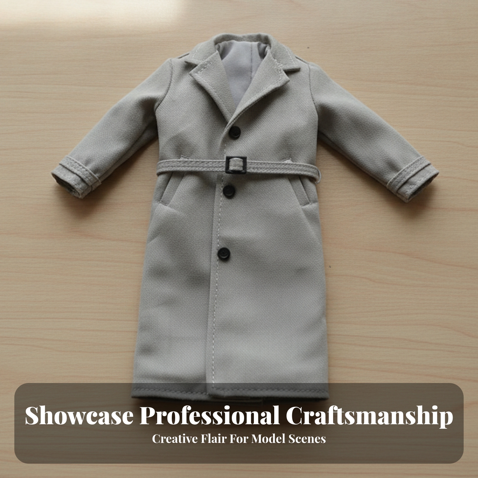 ワイドラペルミニチュアオーバーコート仕立て済み6インチアクシ - Tailored Coat Wool のレビューと価格