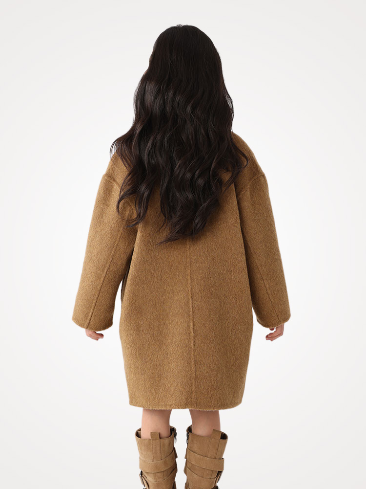 子供用100%純毛両面コート、裏地なし、手作り仕立て、ラペル - Tailored Coat Wool のレビューと価格