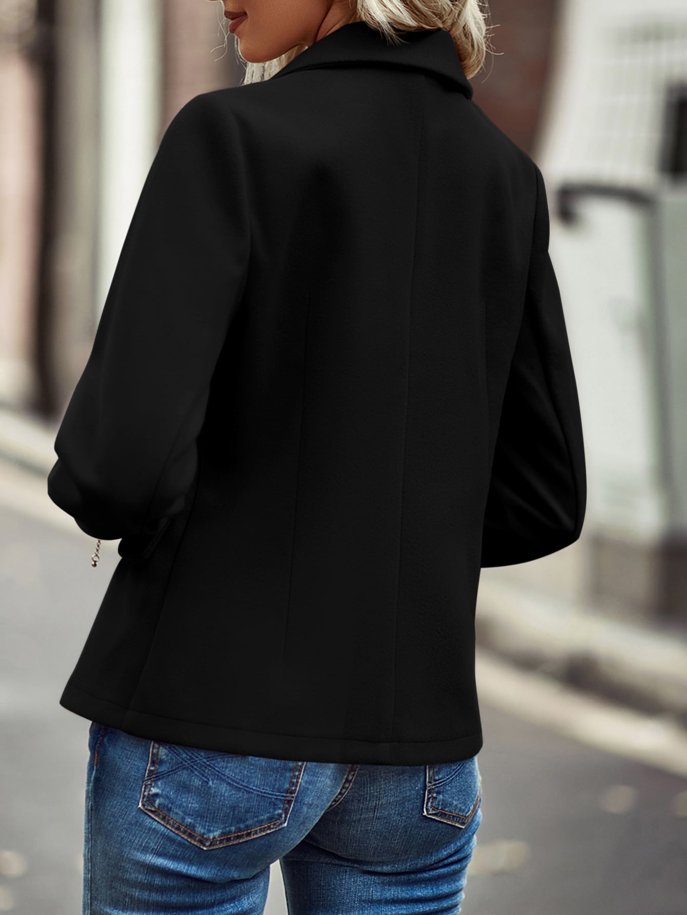 2026 秋の新作レディースウールブレンドショートブレザージ - Tailored Coat Wool のレビューと価格
