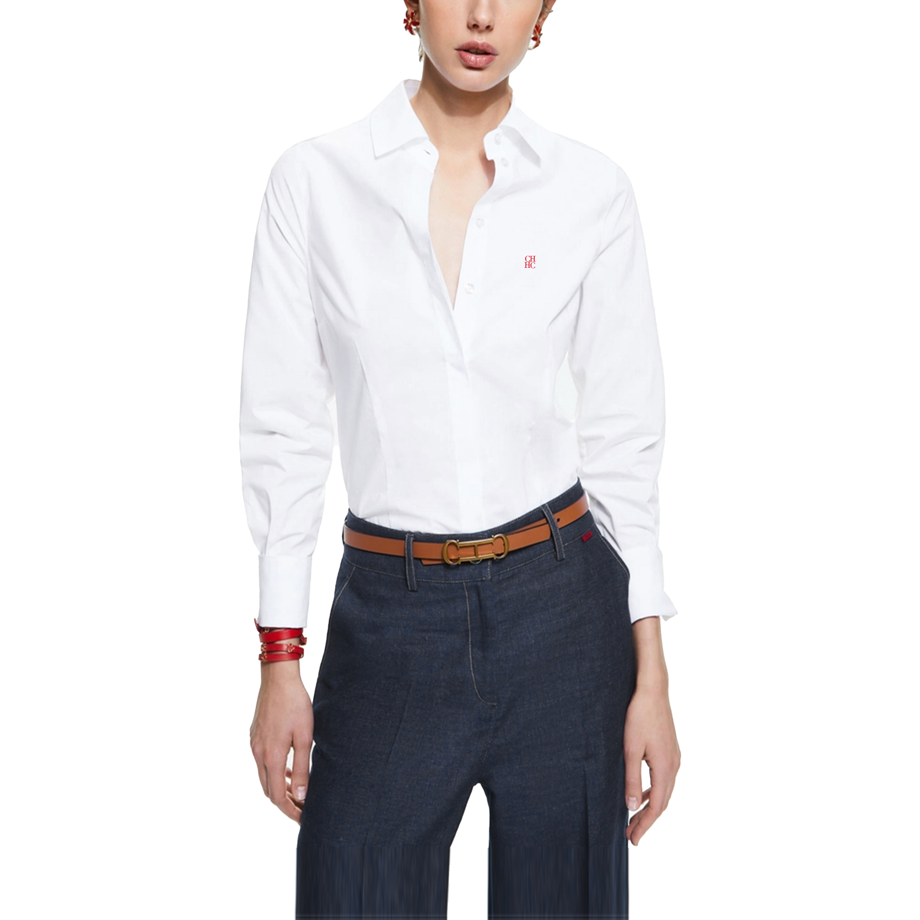 女性のためのセクシーな単色シャツ,スリム,ウエストデザイン, - Women'S Formal Wear Suits のレビューと価格