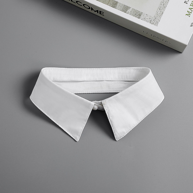 女性のスタイリッシュな取り外し可能なスタンド偽襟ビジネスウェ - Women Formal Wear White Shirt のレビューと価格