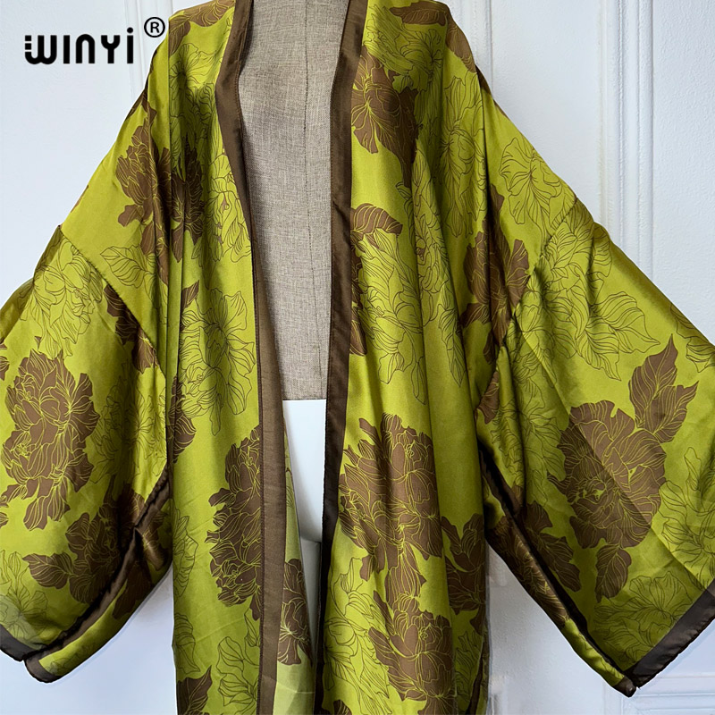 Winyi-女性のボヘミアンプリント着物,カーディガン,ビー - Young Women'S Formal Wear のレビューと価格